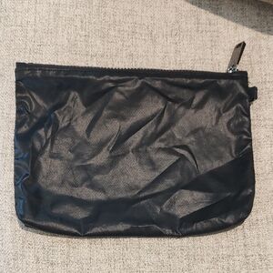 Oliver Thomas Black Zip Pouch/Bag With D-ring